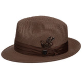 Stacy Adams Straw Fedora- Dublin