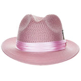 Stacy Adams Straw Fedora- Dublin