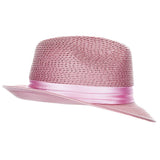 Stacy Adams Straw Fedora- Dublin