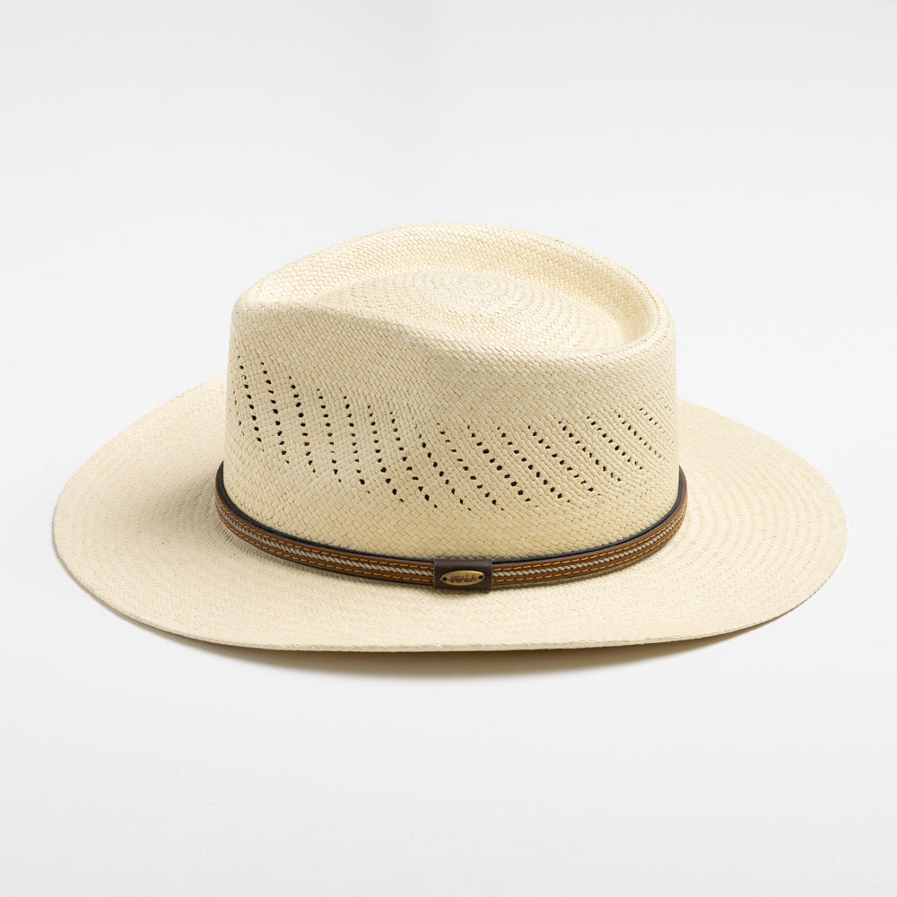 Scala - Vented Outback Panama Hat - Natural - Medium