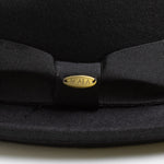 Black hat with a gold Scala logo on a white background