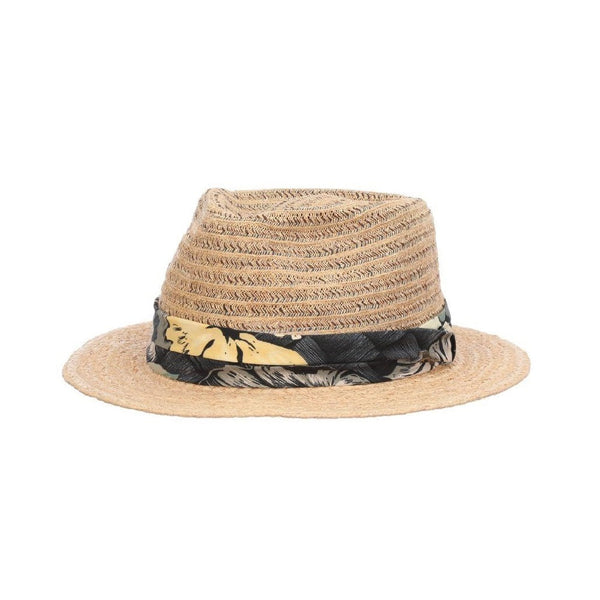 Tommy Bahama Island Fedora Large ?TRADE Tommy Bahama Woven Straw Fedora with TB Marlin Pin  main image 4