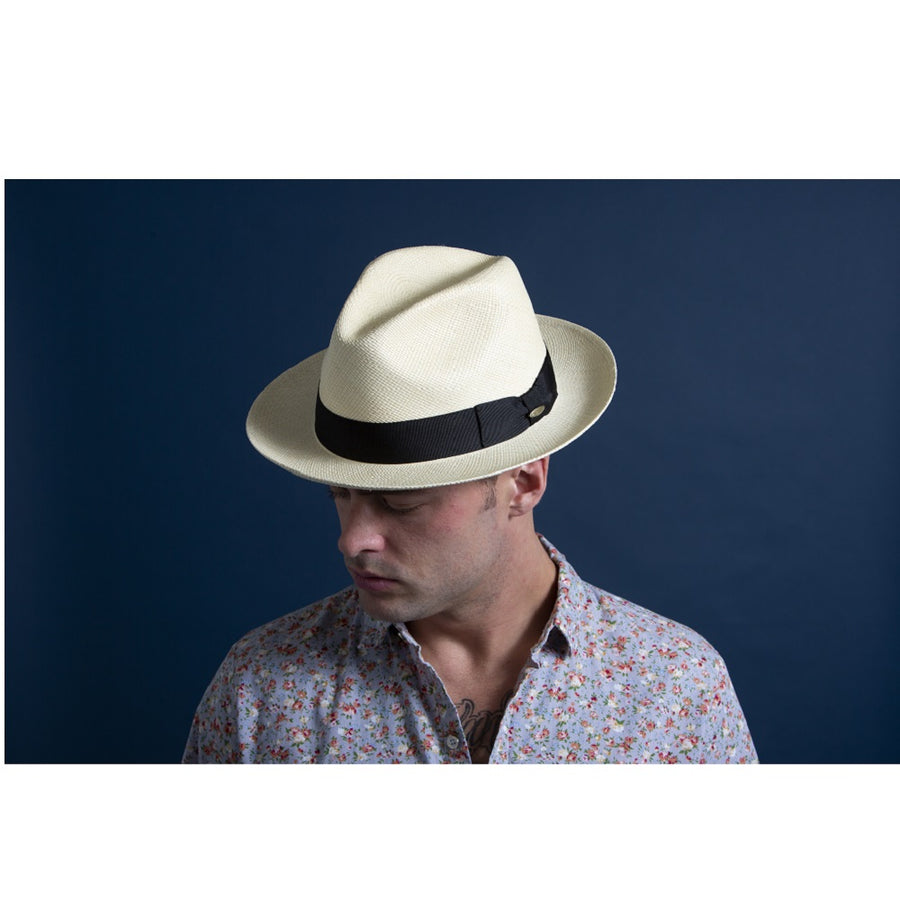 Scala Napa - Panama Straw Fedora Hat main image 1