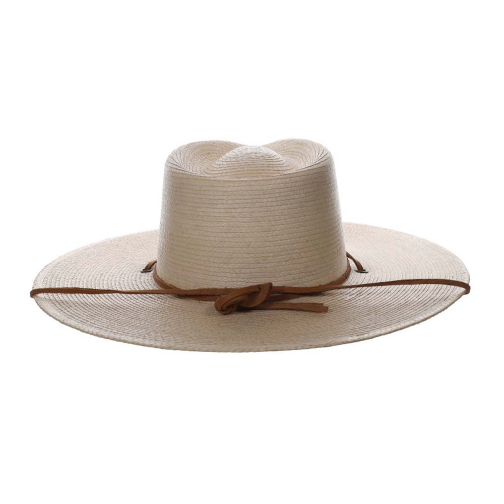 Biltmore Vintage Couture Canyon Moon Guatemalan Palm Braid Straw Rancher Hat in Natural