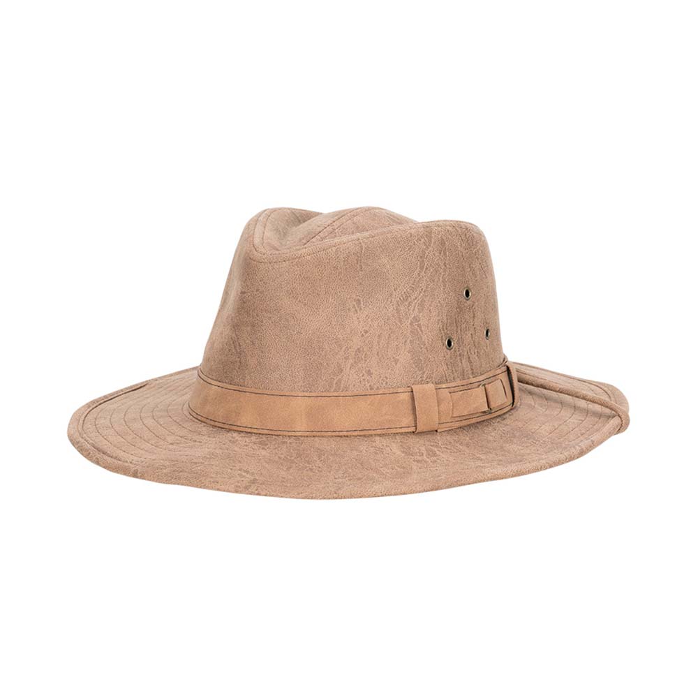 Scala Albuquerque Panama Hat with Leather