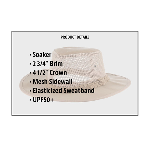 Dorfman Polyester Aussie Cooler Tenth Street Hats