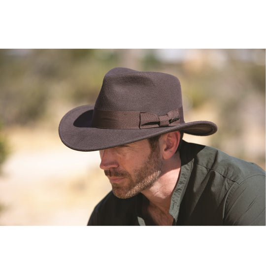 Indiana Jones Wool Felt Fedora- Belloq – Tenth Street Hats