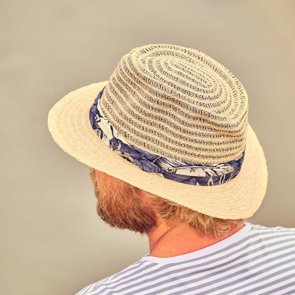 Men's Crocheted Toyo Fedora Hat - Tommy Bahama Hats — SetarTrading Hats