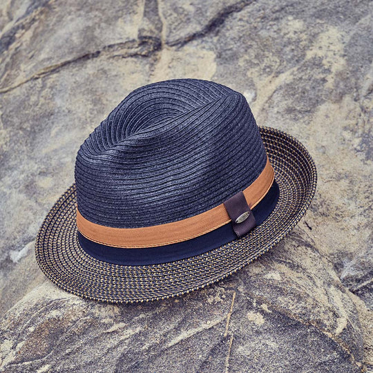 Scala Straw Fedora- York – Tenth Street Hats
